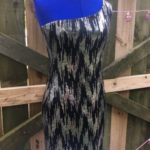 Charlotte Russe Sequin Party Dress One Shoulder